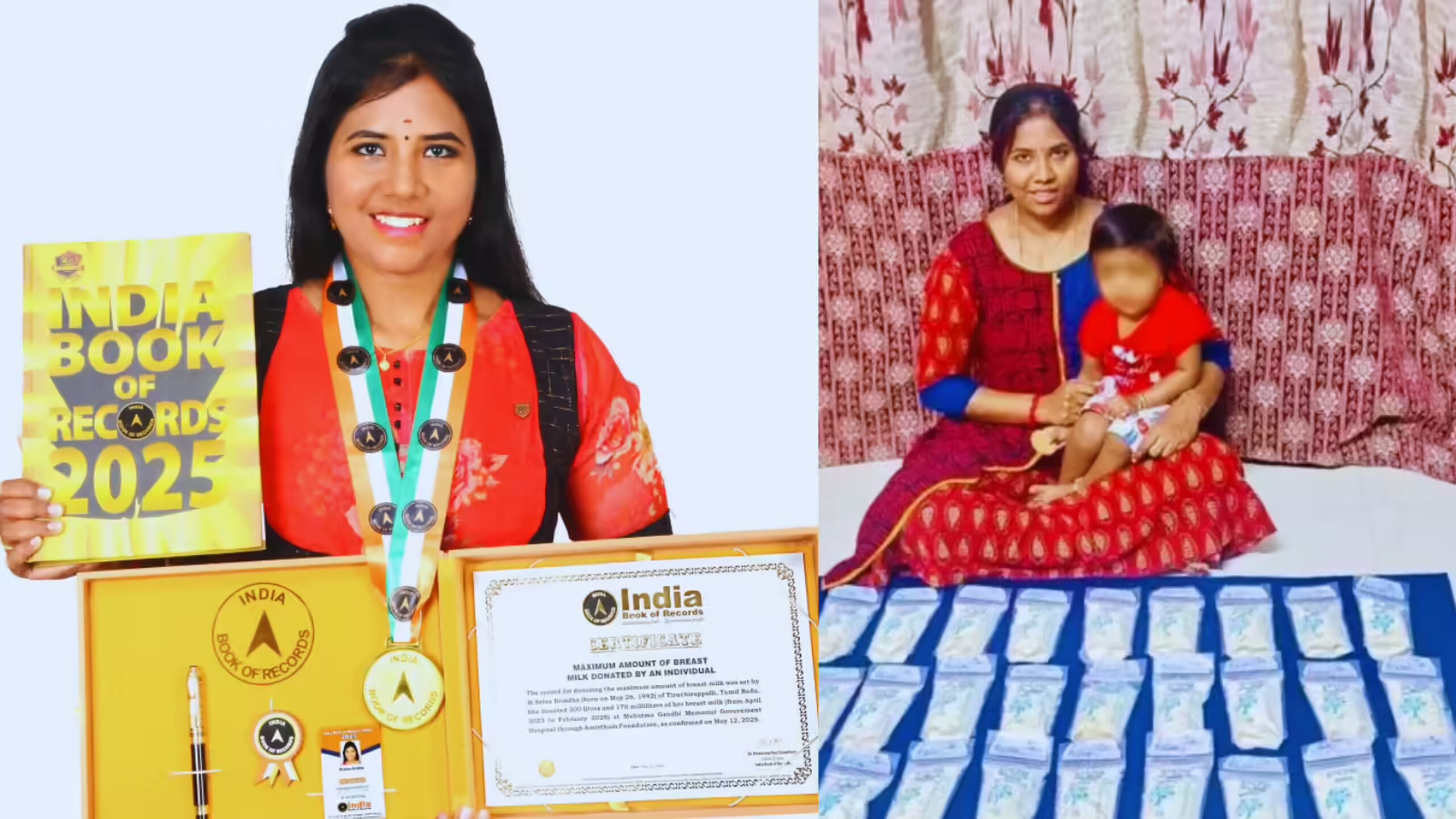 ಬರೋಬ್ಬರಿ 300 ಲೀ. ಎದೆಹಾಲು ದಾನ ಮಾಡಿದ ಮಹಾತಾಯಿ: 
ತಾಯಿಗೆ ಸಿಕ್ಕ ಸರ್ಟಿಫಿಕೇಟ್ ಏನು ಗೊತ್ತೇ..?